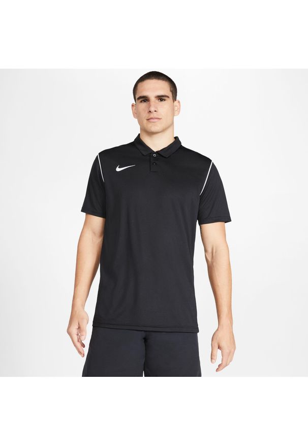 Koszulka piłkarska męska Nike Dry Park 20. Kolor: czarny. Długość rękawa: krótki rękaw. Długość: krótkie. Sport: piłka nożna
