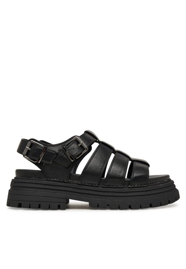 Buffalo Sandały Lennox Fisher 1602322 Czarny. Kolor: czarny. Materiał: skóra