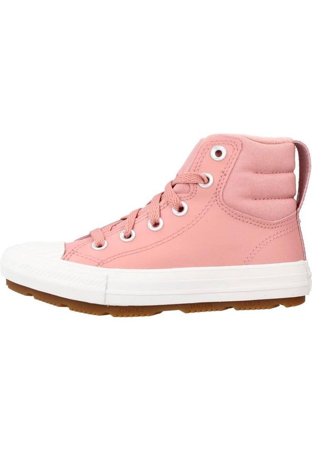 Tenisówki Converse Model Chuck Taylor All Star Berkshire Boot Hi Kolor Rose. Okazja: na co dzień. Kolor: różowy. Model: Converse All Star. Sport: turystyka piesza