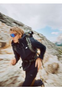 4f - 4F Kurtka trekkingowa membrana 10000 męska - czarna XL. Kolor: czarny. Materiał: poliester. Technologia: Primaloft. Sport: turystyka piesza, wspinaczka