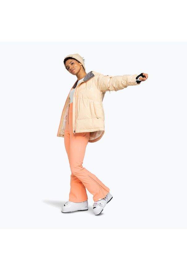 Roxy - Spodnie snowboardowe damskie ROXY Summit Bib. Kolor: pomarańczowy. Sezon: zima. Sport: snowboard