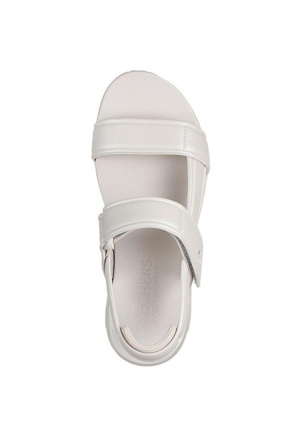 skechers - Sandały Skechers Uno-basically Pretty, Kobiety. Okazja: na co dzień. Kolor: biały. Materiał: materiał, skóra ekologiczna