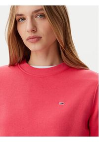 Tommy Jeans Bluza Flag DW0DW19959 Różowy Regular Fit. Kolor: różowy. Materiał: bawełna #4