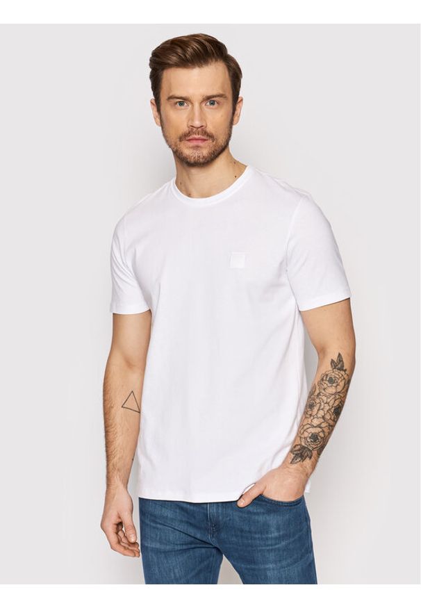 BOSS - Boss T-Shirt Tales 50472584 Biały Relaxed Fit. Kolor: biały. Materiał: bawełna