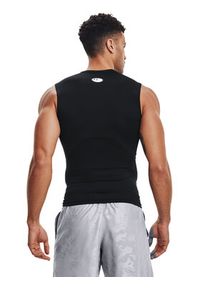 Under Armour Koszulka techniczna HeatGear® 1361522 Czarny Slim Fit. Kolor: czarny. Materiał: syntetyk