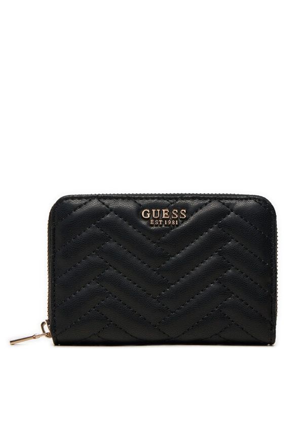 Guess Duży Portfel Damski SWQG95 08140 Czarny. Kolor: czarny. Materiał: skóra