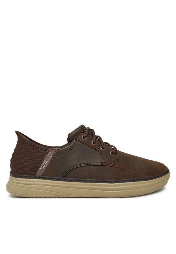 skechers - Skechers Sneakersy Hyland-Ryland 205279 Brązowy. Kolor: brązowy. Materiał: skóra, nubuk