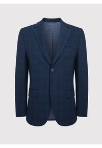 Pako Lorente - PAKO LORENTE – Granatowa marynarka garniturowa z wełną. Kolor: niebieski. Materiał: wełna. Styl: elegancki #6