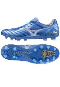 Buty piłkarskie męskie Mizuno Monarcida Neo Iii Pro. Kolor: biały, wielokolorowy. Materiał: materiał, syntetyk. Szerokość cholewki: normalna. Sport: piłka nożna