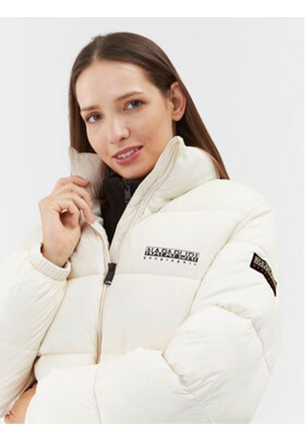 Napapijri Kurtka zimowa NP0A4HJV Écru Regular Fit. Materiał: syntetyk. Sezon: zima