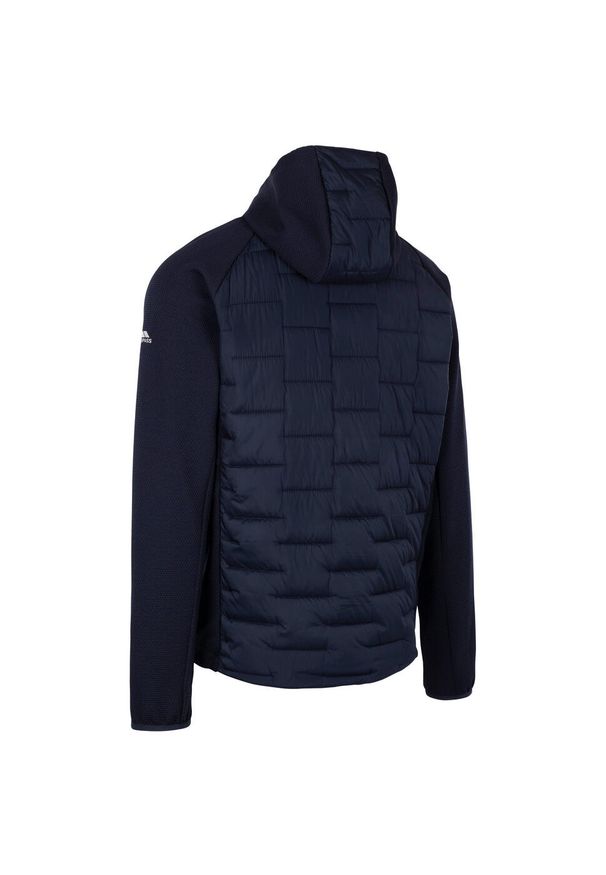 TRESPASS - Bluza Z Kapturem Męska Hybrydowa Heber. Typ kołnierza: kaptur. Kolor: niebieski. Styl: sportowy. Sport: turystyka piesza