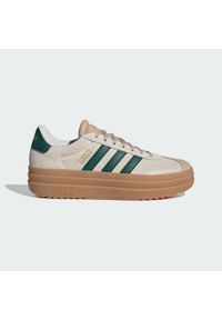 Adidas - Buty VL Court Bold. Kolor: zielony, beżowy, biały, wielokolorowy. Obcas: na platformie. Sport: turystyka piesza #1