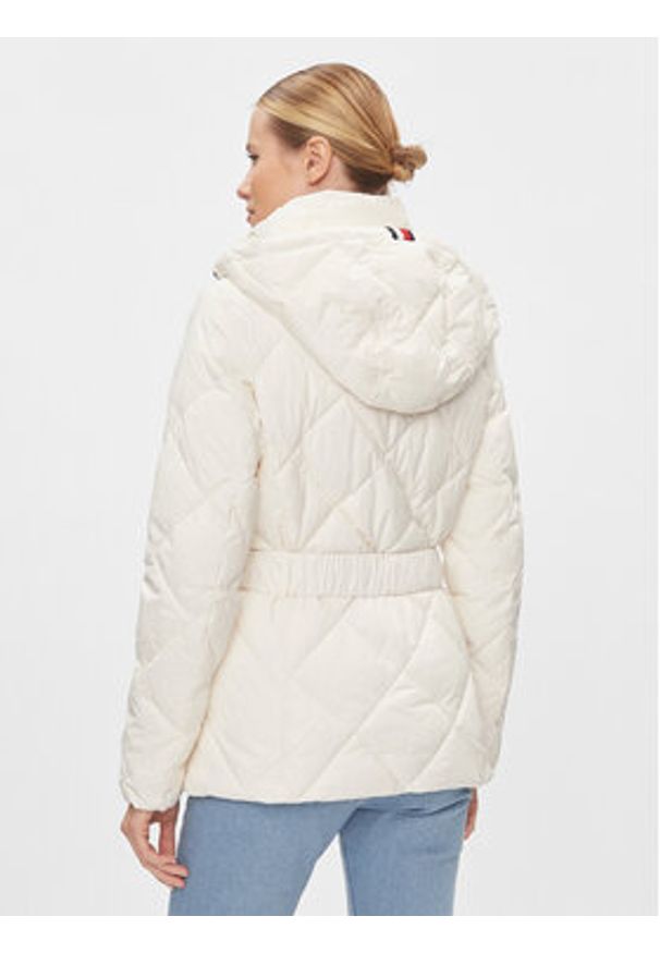 TOMMY HILFIGER - Tommy Hilfiger Kurtka zimowa WW0WW40327 Écru Regular Fit. Materiał: syntetyk. Sezon: zima