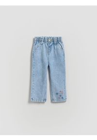Reserved - Jeansy baggy - niebieski. Kolor: niebieski. Materiał: jeans #1