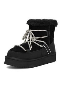 DeeZee Śniegowce DZN-024 Czarny. Kolor: czarny. Materiał: zamsz, skóra #7