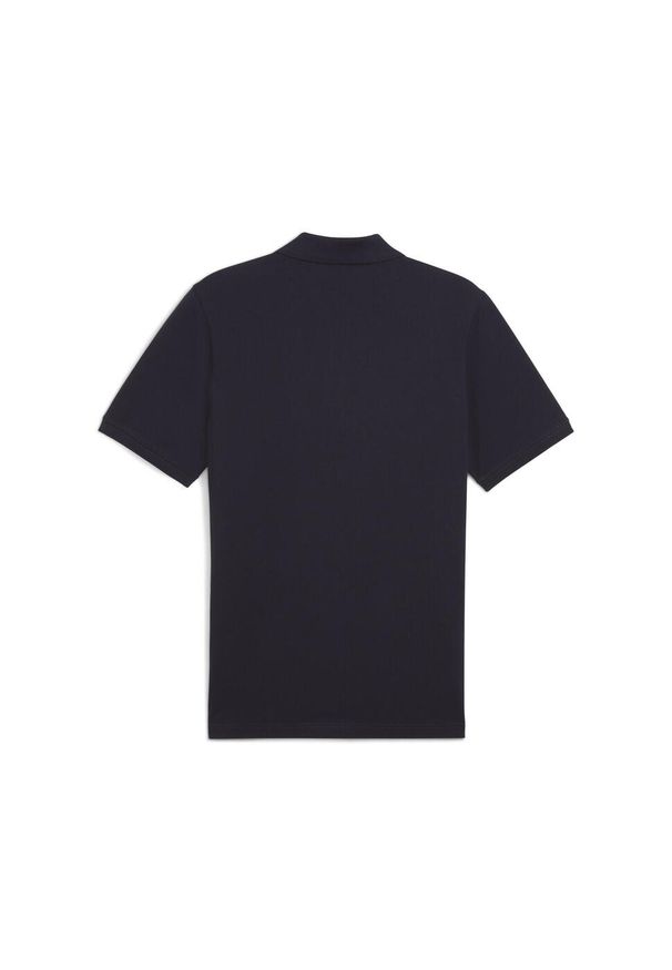 Puma - Męska koszulka polo Essentials z logo No. 1 z piki PUMA New Navy Blue. Typ kołnierza: polo. Kolor: niebieski. Materiał: prążkowany. Wzór: haft. Sport: fitness
