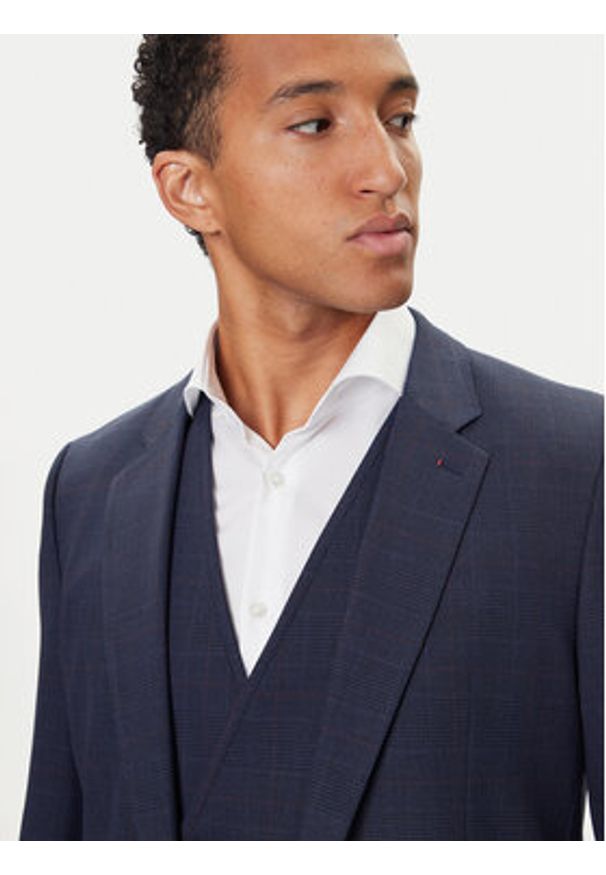 Hugo - HUGO Garnitur Arti/Hesten242V1X 50547314 Granatowy Extra Slim Fit. Kolor: niebieski. Materiał: wełna, syntetyk