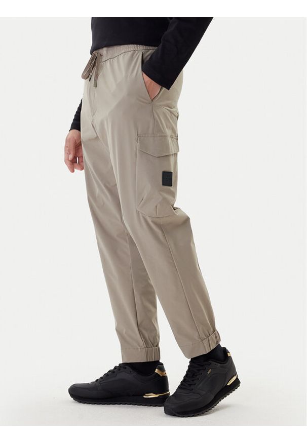 BOSS Spodnie materiałowe T_Urbanex-Cargolight 50508339 Zielony Tapered Fit. Kolor: zielony. Materiał: materiał