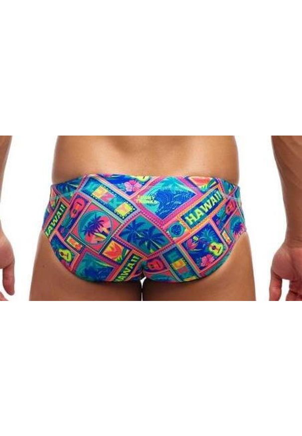 FUNKY TRUNKS - Kąpielówki męskie Funky Trunks Coco Canel - slipy. Kolor: wielokolorowy