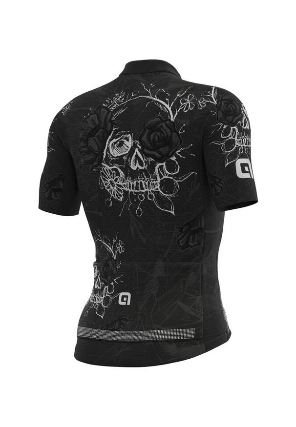 ALÉ CYCLING - Koszulka rowerowa męska Alé Cycling PR-R Skull. Kolor: czarny. Sport: kolarstwo