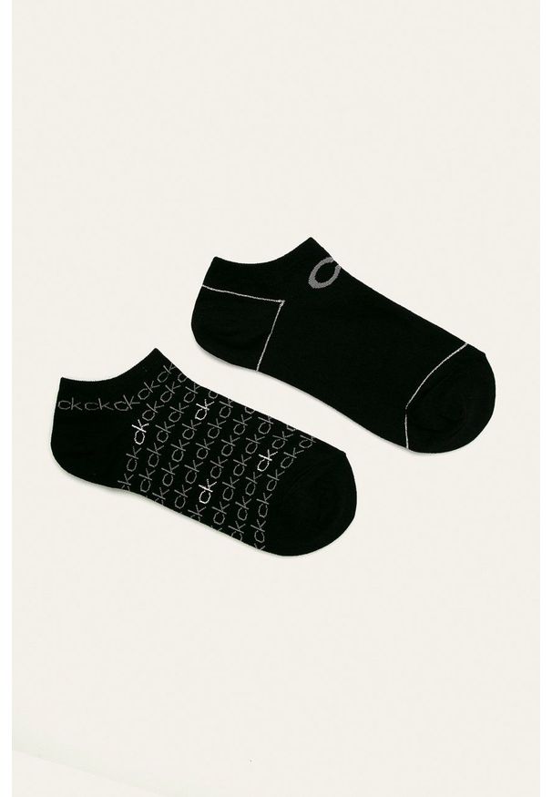 Calvin Klein - Stopki (2-pack). Kolor: czarny
