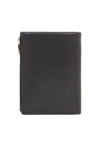 Calvin Klein Duży Portfel Męski Metal Ck K50K511688 Czarny. Kolor: czarny. Materiał: skóra
