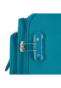 Wittchen - Mała walizka miękka jednokolorowa turkusowa. Kolor: turkusowy. Materiał: poliester #5