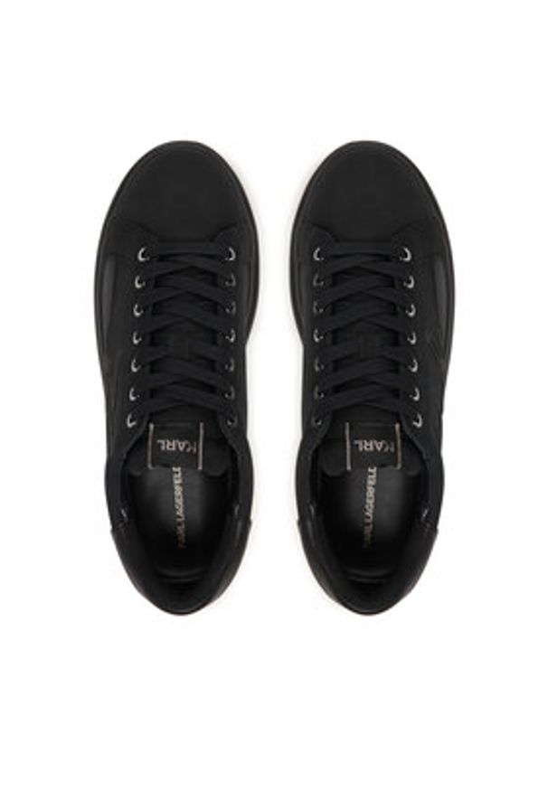 Karl Lagerfeld - KARL LAGERFELD Sneakersy Kapri KL52542F Czarny. Kolor: czarny. Materiał: nubuk, skóra