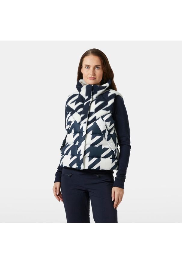 Damska kurtka bez rękawów Helly Hansen Bliss Down. Kolor: niebieski. Materiał: puch. Długość rękawa: bez rękawów. Styl: elegancki