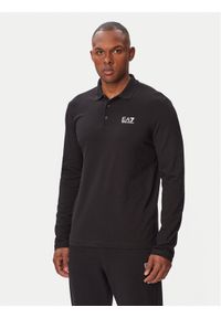 EA7 Emporio Armani Polo 8NPF17 PJVUZ 1200 Czarny Regular Fit. Typ kołnierza: polo. Kolor: czarny. Materiał: bawełna #1