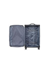 Ochnik - Komplet walizek na kółkach 20'/24'/28'. Kolor: czarny. Materiał: materiał, nylon, poliester. Wzór: nadruk #2