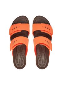 Crocs Klapki Brooklyn Cork Buckle 211252 Pomarańczowy. Kolor: pomarańczowy