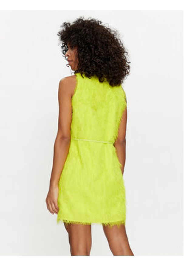 TwinSet - TWINSET Sukienka koktajlowa 241TP2431 Żółty Regular Fit. Kolor: żółty. Materiał: syntetyk. Styl: wizytowy