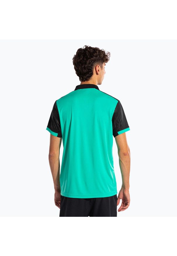 Koszulka polo tenisowa męska Joma Montreal. Typ kołnierza: polo. Kolor: zielony. Sport: tenis