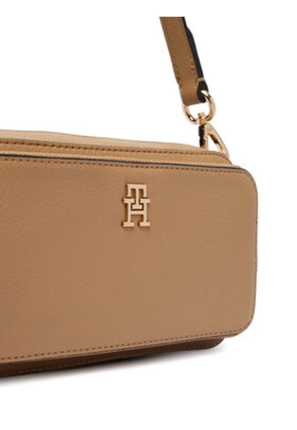 TOMMY HILFIGER - Tommy Hilfiger Torebka Th Daily Camera Bag AW0AW18377 Brązowy. Kolor: brązowy. Materiał: skórzane