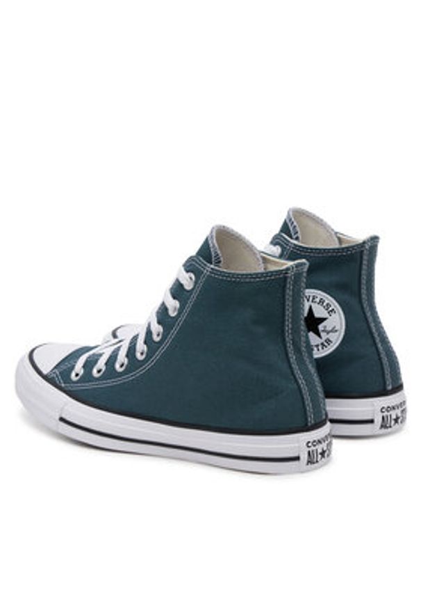 Converse Trampki Chuck Taylor All Star Hi A10536C Zielony. Kolor: zielony. Materiał: materiał