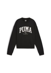 Puma - Damska bluza z okrągłym dekoltem PUMA SQUAD o pełnej długości PUMA Black. Kolor: czarny. Materiał: dzianina