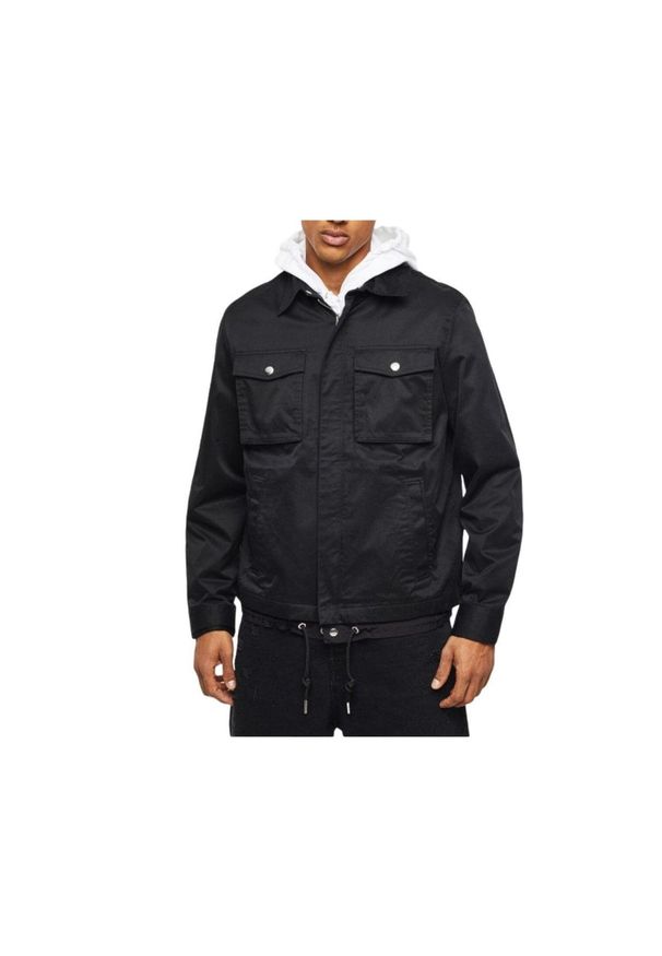 Kurtka turystyczna męska Diesel J-Bego Ciacca. Kolor: czarny. Materiał: bawełna. Sport: turystyka piesza