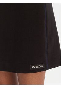 Calvin Klein Jeans Sukienka codzienna Ls Scuba Fit And Flare LV044D222G Czarny Regular Fit. Okazja: na co dzień. Kolor: czarny. Materiał: bawełna. Typ sukienki: proste. Styl: casual #2