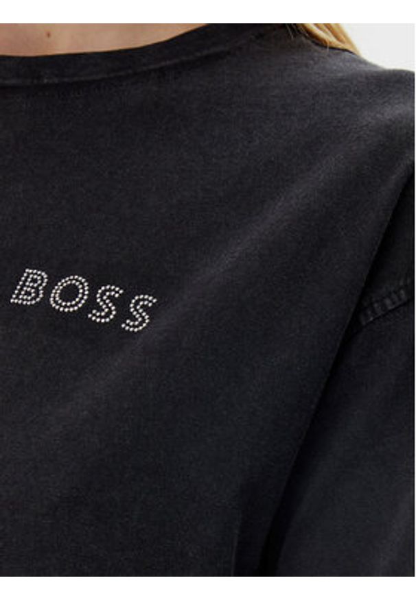 BOSS T-Shirt C_Evi_10 50535106 Czarny Relaxed Fit. Kolor: czarny. Materiał: bawełna
