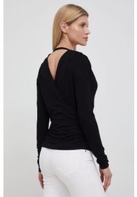Birgitte Herskind bluzka damska kolor czarny gładka. Kolor: czarny. Materiał: włókno. Wzór: gładki