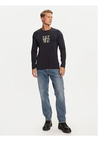 Guess Longsleeve M4BI34 J1314 Granatowy Slim Fit. Kolor: niebieski. Materiał: bawełna. Długość rękawa: długi rękaw #3