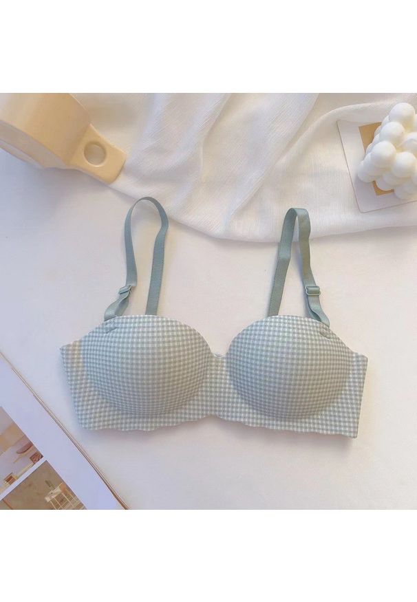 Intica - Biustonosz balkonetka miękki do codziennych stylizacji Kenda. Kolor: zielony. Materiał: materiał