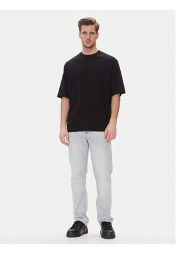 Armani Exchange T-Shirt XM000576 AF10364 UC001 Czarny Loose Fit. Kolor: czarny. Materiał: bawełna