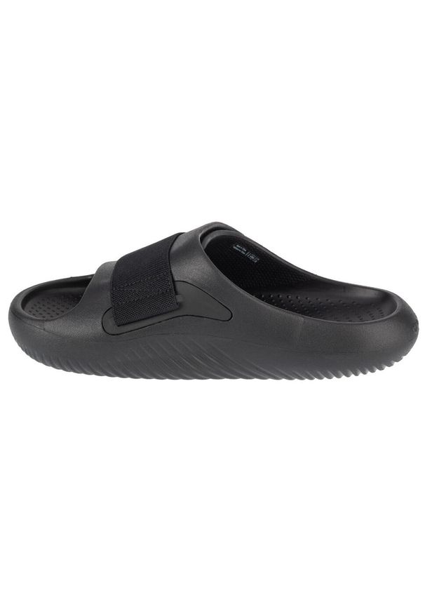 Klapki unisex Crocs 209413001. Kolor: czarny. Materiał: syntetyk, materiał