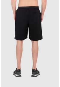 Philipp Plein - PHILIPP PLEIN Męskie czarne dresowe shorty hexagon, Rozmiar L. Kolor: czarny. Materiał: dresówka #3