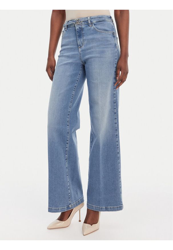 Liu Jo Jeansy UA6160 D0264 Niebieski Flare Fit. Kolor: niebieski