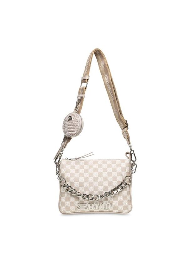 Steve Madden Torebka Blola Crossbody SM13001377-02002-BGE Beżowy. Kolor: beżowy. Materiał: skórzane