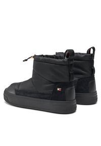 TOMMY HILFIGER - Tommy Hilfiger Śniegowce Flag Nylon Mini Snowboot FW0FW08334 Czarny. Kolor: czarny. Materiał: materiał #2