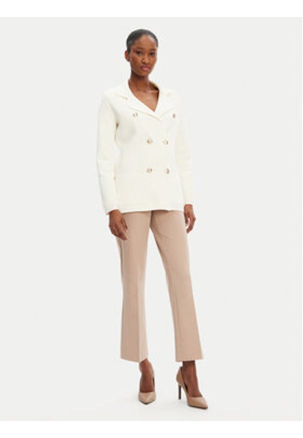 Marciano Guess Marynarka 5RGR10 5851Z Écru Regular Fit. Kolor: kremowy. Materiał: wiskoza